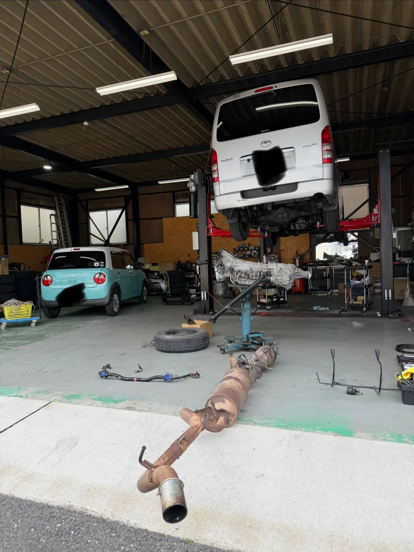 ハイエースオイル漏れ修理🧑🔧