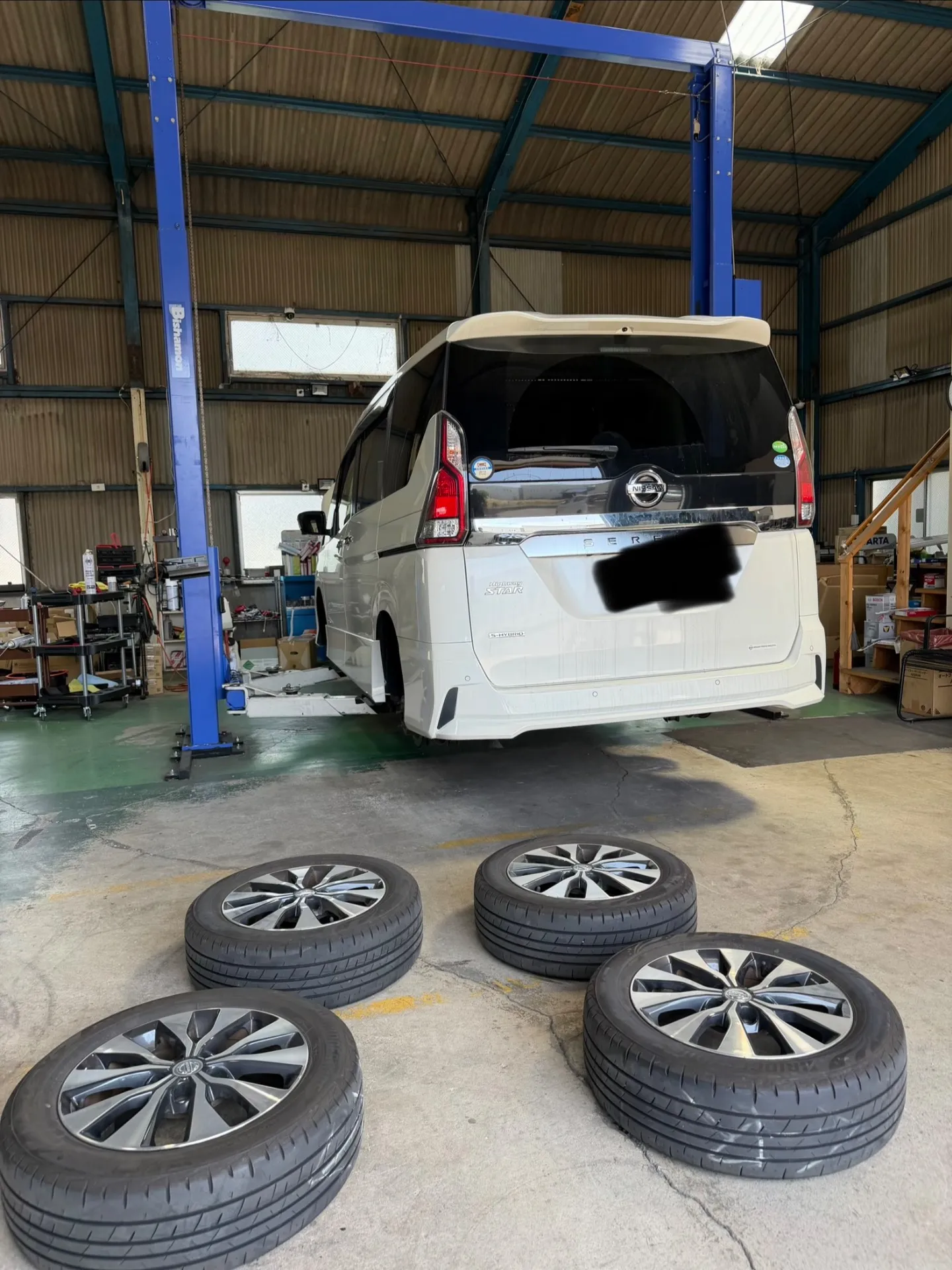セレナ車検整備&スペーシア部品取付❗️